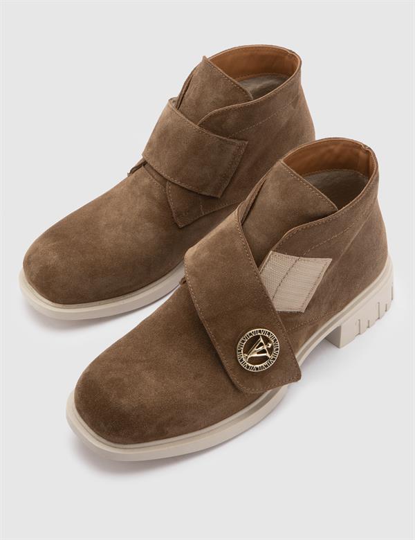 Kepa Saddle Brown Suede Leather Women's Boot