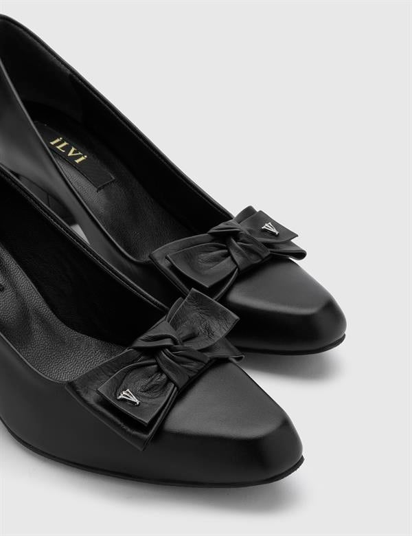 Kersten Black Leather Women's Pump