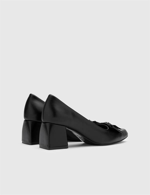 Kersten Black Leather Women's Pump