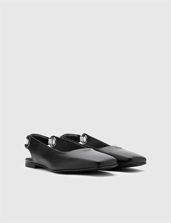 Kimba Black Leather Women's Sandal