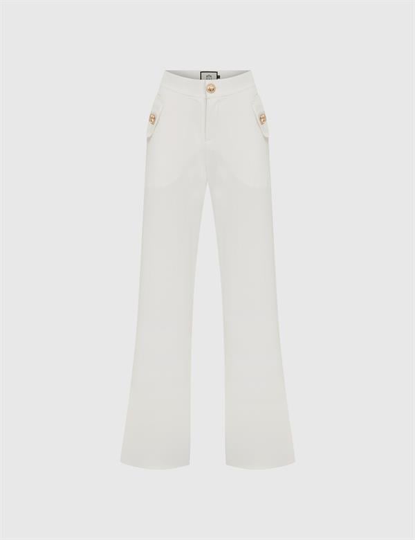 Kiros Ecru Women's Trousers