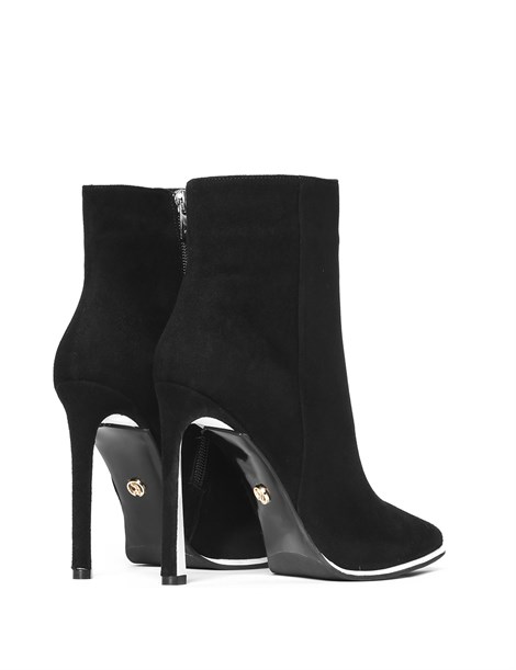 Klera Women's Heeled Boot Black Suede