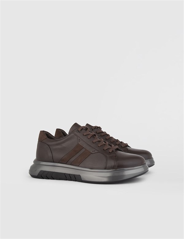 Koen Brown Nappa Leather Men's Sneaker