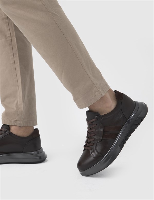 Koen Brown Nappa Leather Men's Sneaker