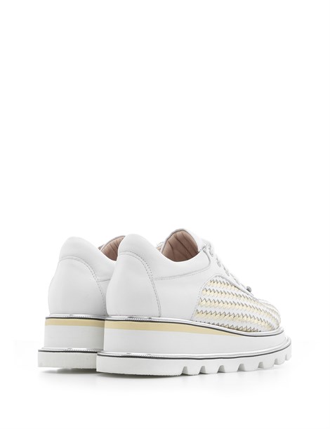 Kopa Women's Sneaker White Metallic Gold