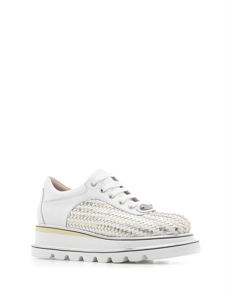 Kopa Women's Sneaker White Metallic Gold
