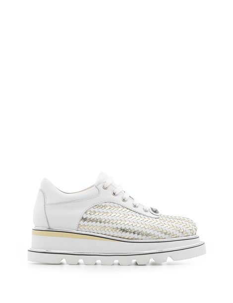 Kopa Women's Sneaker White Metallic Gold