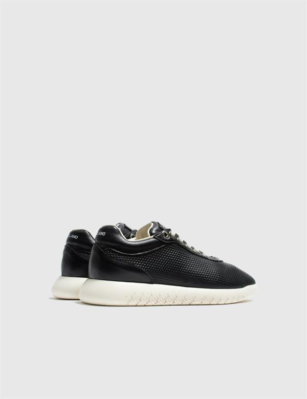 Krokus Black Leather Women's Sneaker