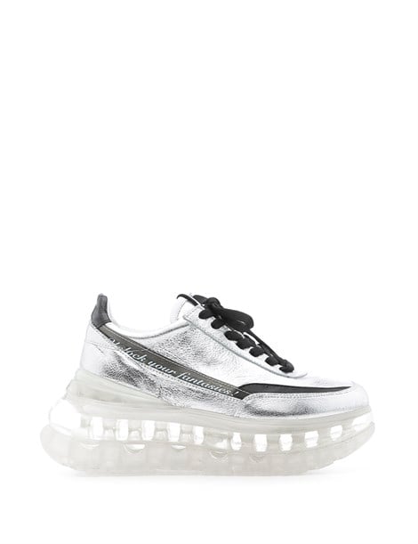 Kurt Women's Sneaker Metallic Silver Leather