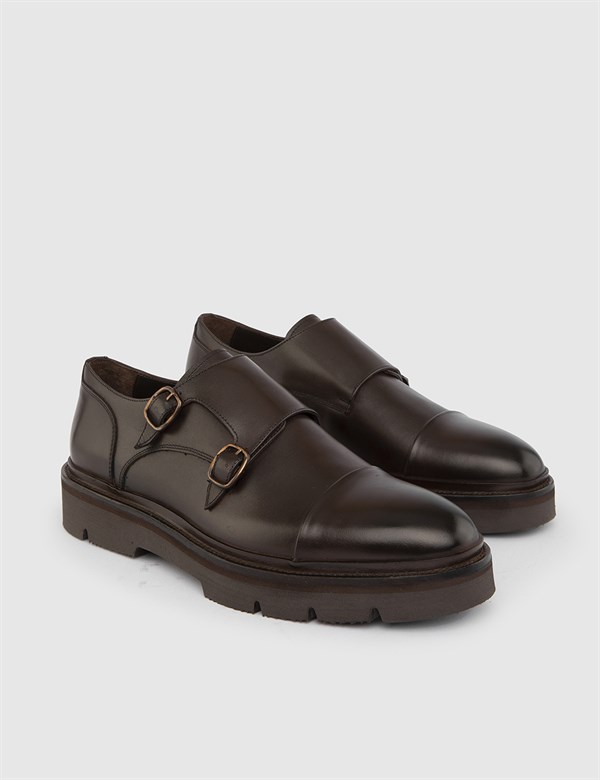 Lanus Antique Brown Leather Men's Daily Shoe