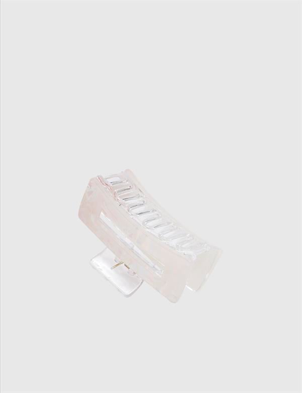 Lasko White Women's Hair Claw Clip