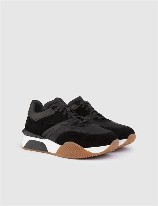 Lassi Black Suede Leather Men's Sneaker