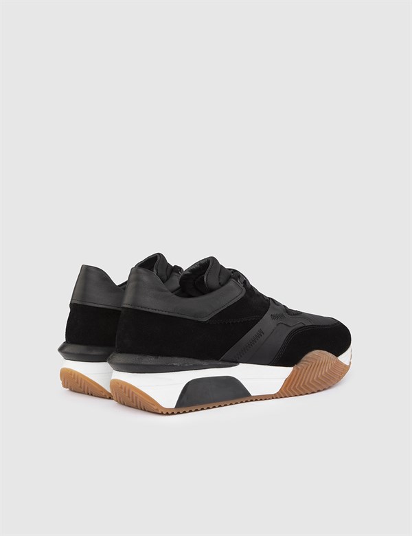 Lassi Black Suede Leather Men's Sneaker
