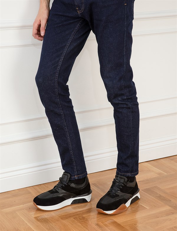Lassi Black Suede Leather Men's Sneaker