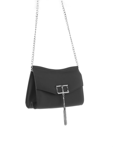 Lauren Women's Shoulder Bag Black Leather