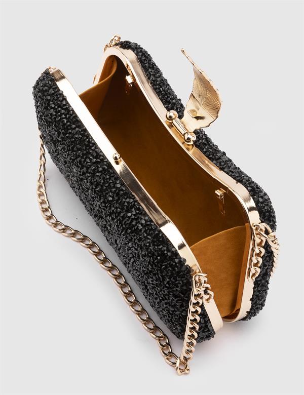 Leaf Black Women's Clutch