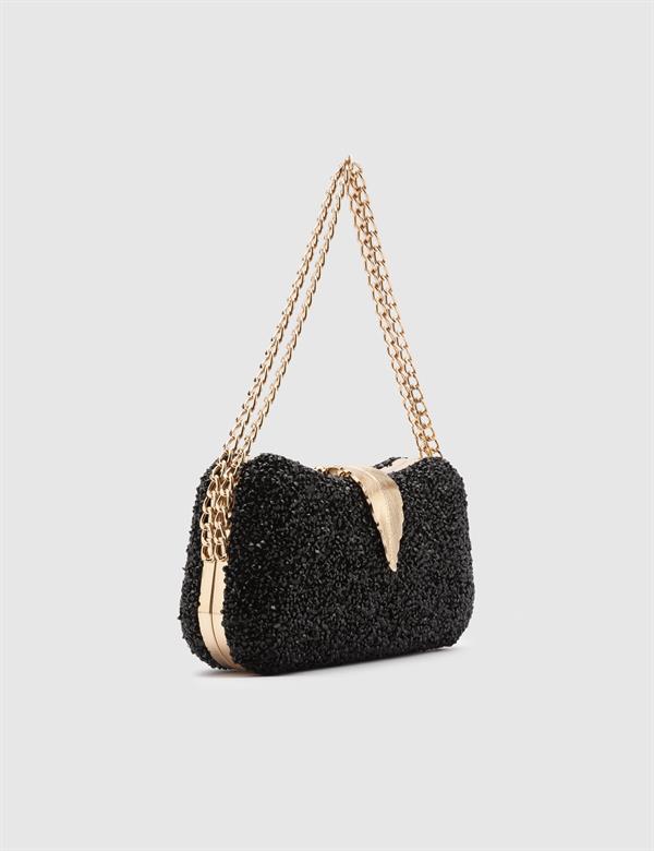 Leaf Black Women's Clutch