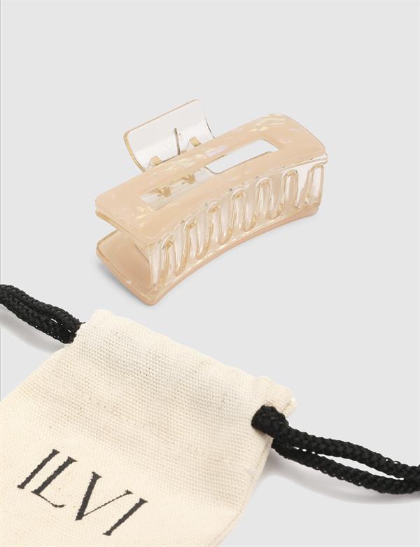 Leda Beige Women's Hair Tie