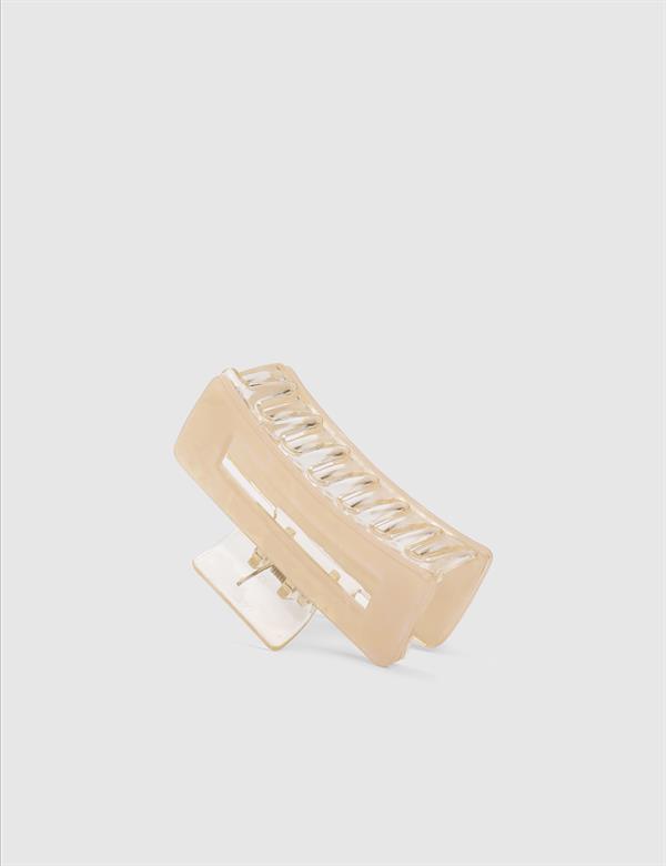 Leda Beige Women's Hair Tie