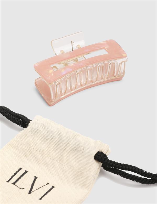 Leda Salmon Pink Women's Hair Tie