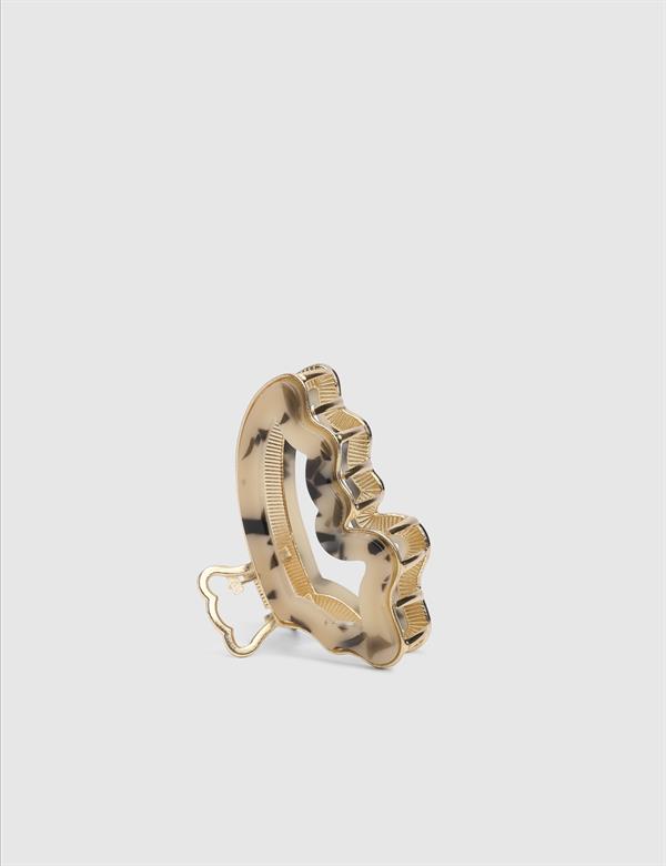 Letha Beige Women's Hair Tie