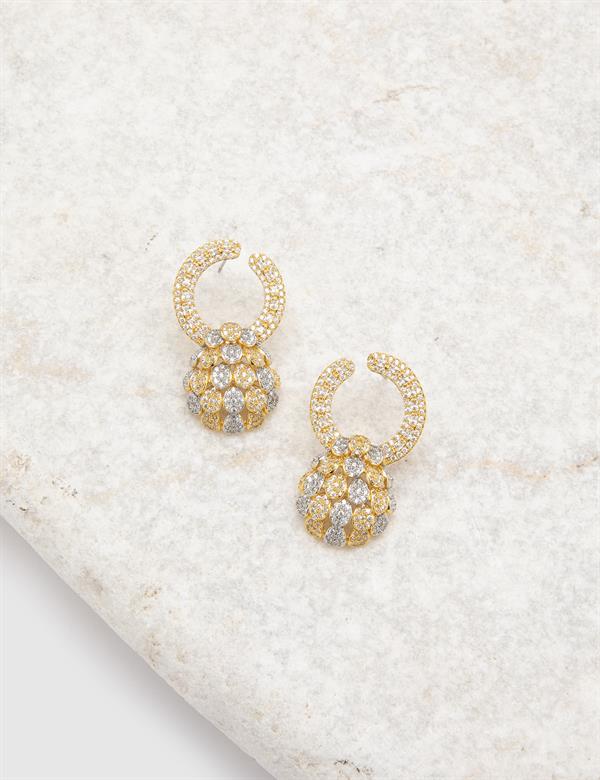 Lilya Gold-Silver Women's Earrings