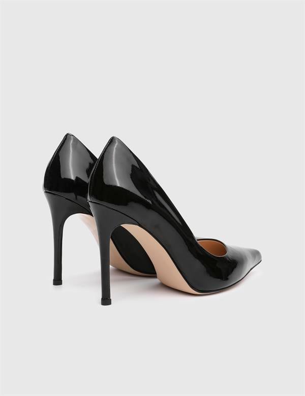 Linz Kadın Stiletto Siyah Rugan
