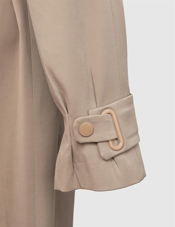 Dian Camel Cotton Women's Blazer