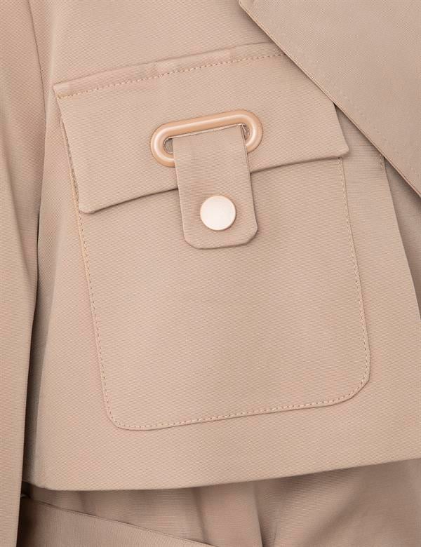 Dian Camel Cotton Women's Blazer