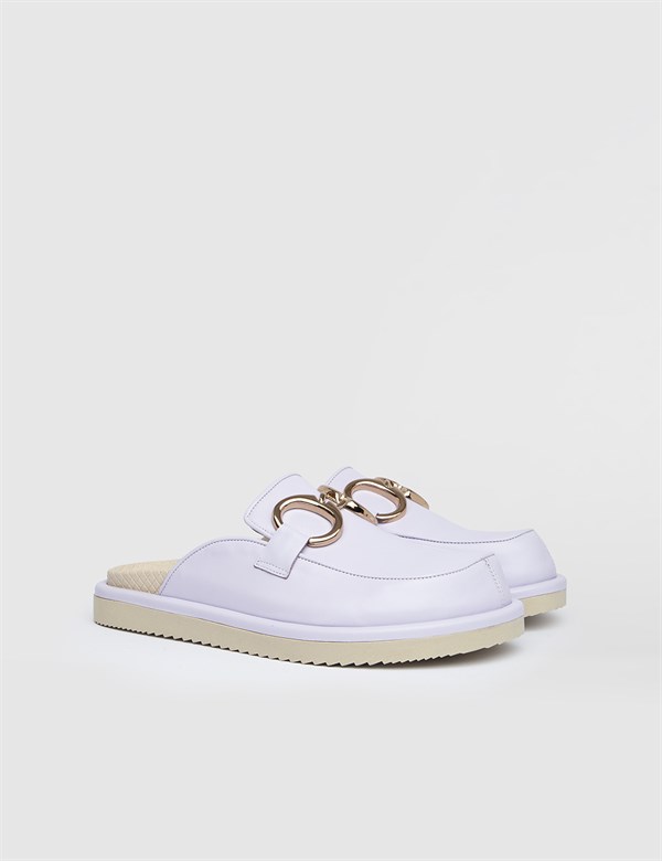 Lolli Lilac Leather Women's Slipper Mule