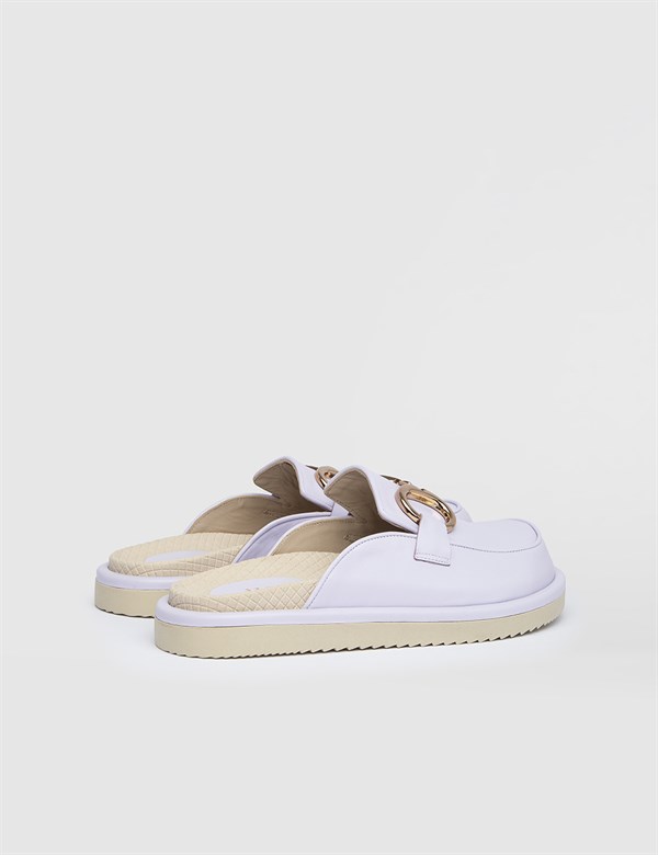 Lolli Lilac Leather Women's Slipper Mule