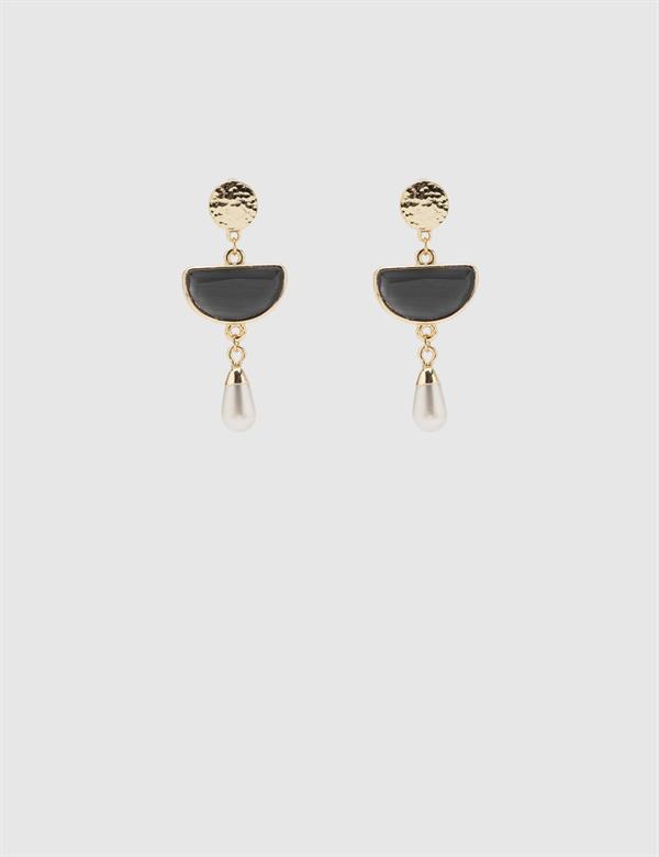 Louna Black Pearl Women's Earrings