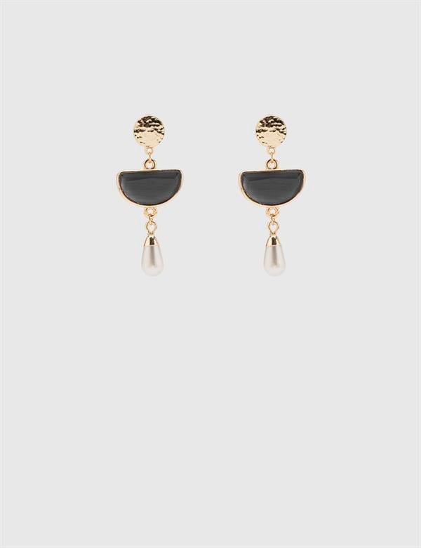 Louna Black Pearl Women's Earrings