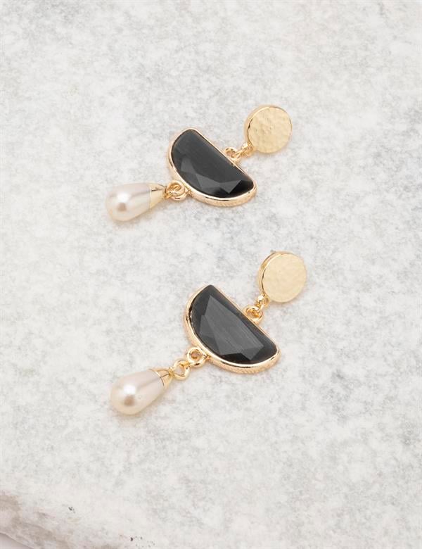 Louna Black Pearl Women's Earrings