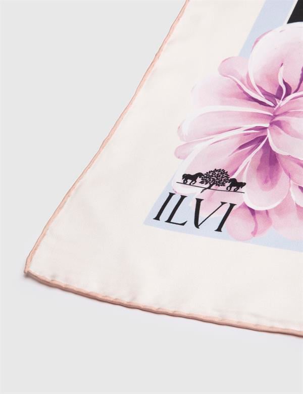 Loveren Kadın Eşarp Pudra İpek Twill