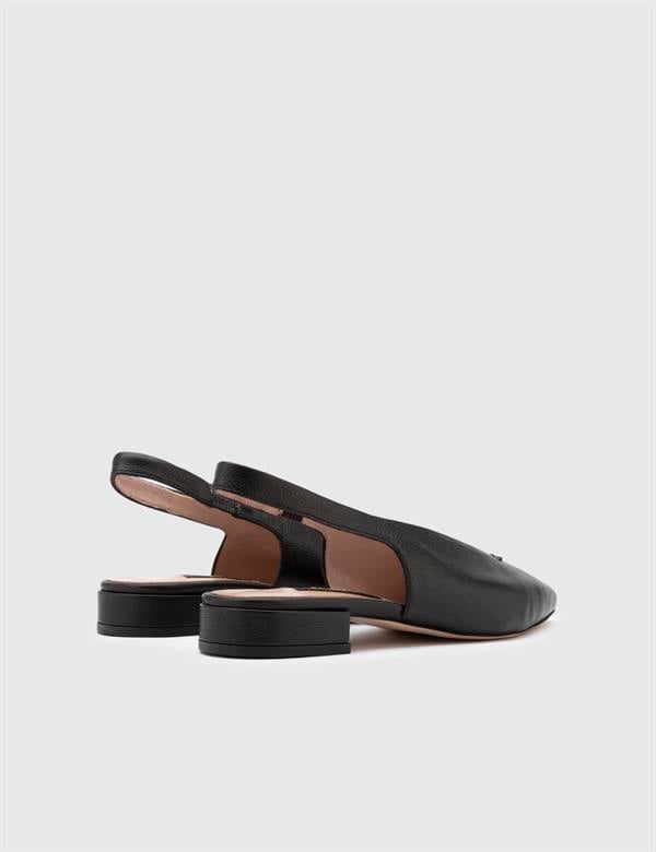 Lowanna Black Floater Leather Women's Sandal