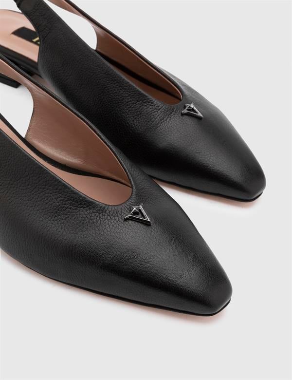 Lowanna Black Floater Leather Women's Sandal