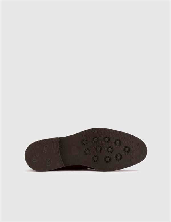 Luigi Brown Buffalo Leather Men's Oxford