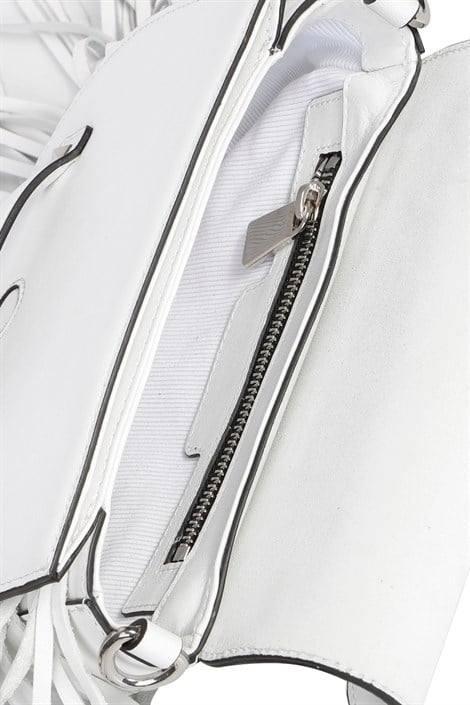 Lunna Women's Shoulder's Bag White Leather