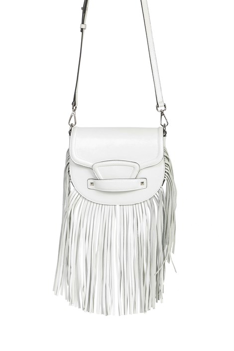 Lunna Women's Shoulder's Bag White Leather
