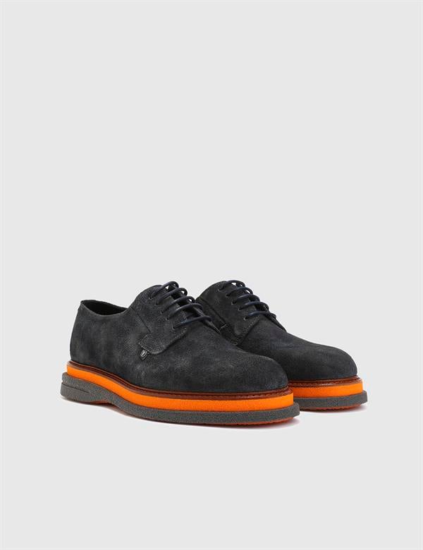 Mace Blue Suede Leather Men's Oxford