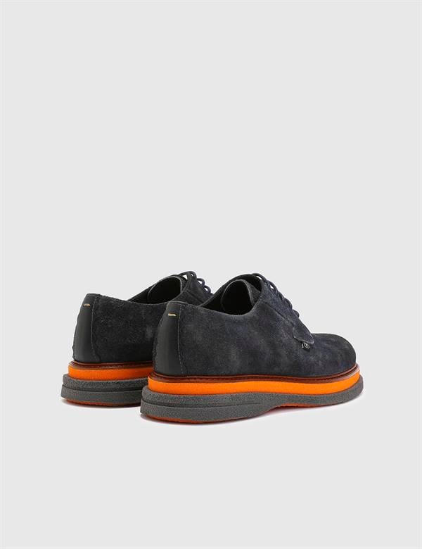 Mace Blue Suede Leather Men's Oxford