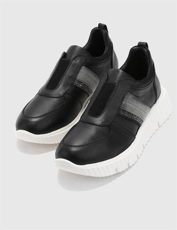 Maceio Black Leather Women's Sneaker