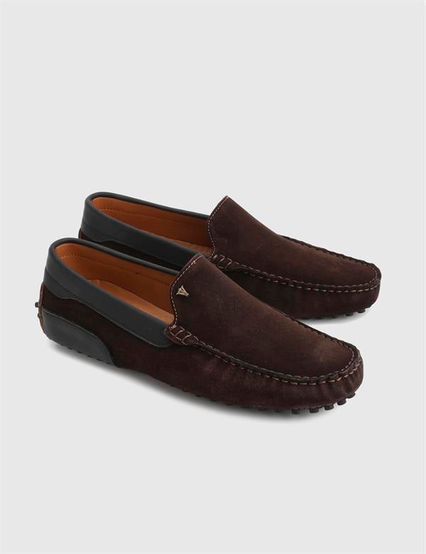 Mackay Hakiki Süet Deri Kahverengi Erkek Loafer
