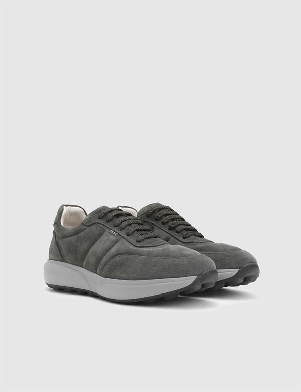 Mahrez Green Suede Leather Men's Sneaker