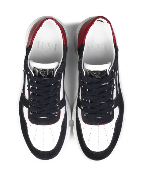 Manfredo Men's Sneaker Navy Blue Multicolor
