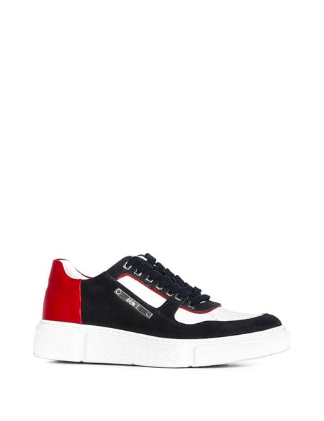 Manfredo Men's Sneaker Navy Blue Multicolor