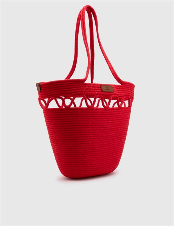 Marcela Red Women's Beach Bag