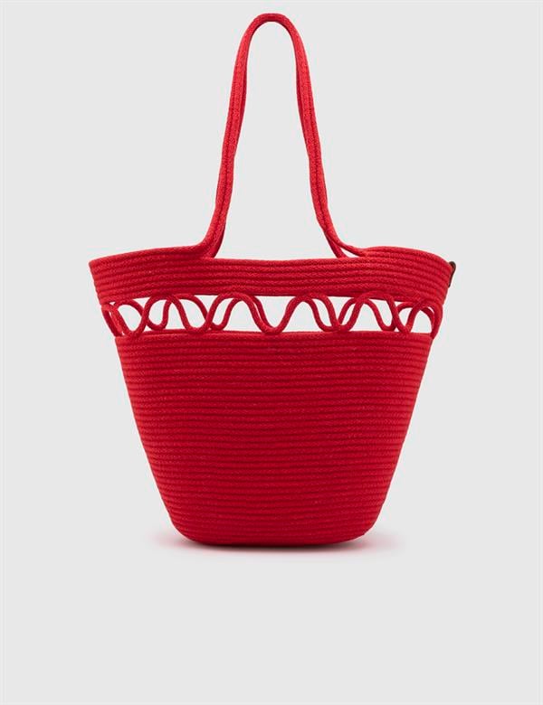 Marcela Red Women's Beach Bag