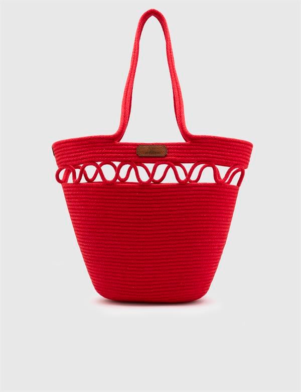 Marcela Red Women's Beach Bag